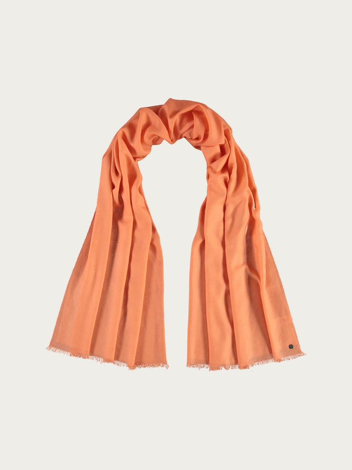 Einfarbiger Schal aus reiner Wolle