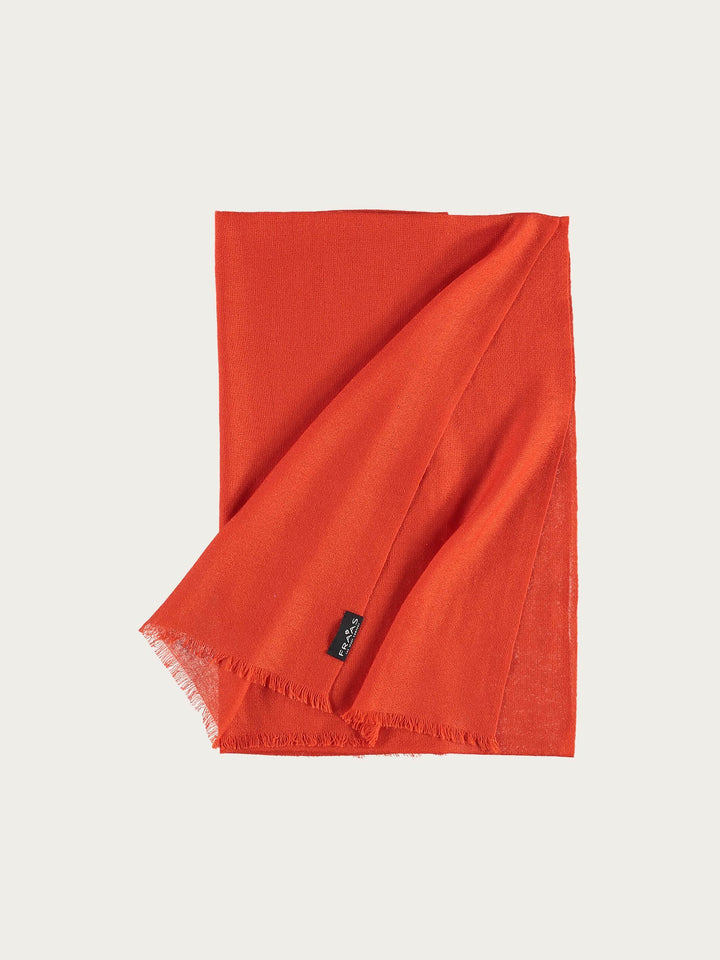 Einfarbiger Schal aus reiner Wolle