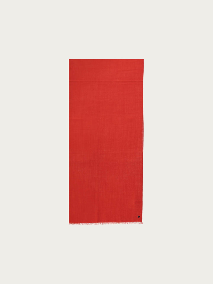 Einfarbiger Schal aus reiner Wolle