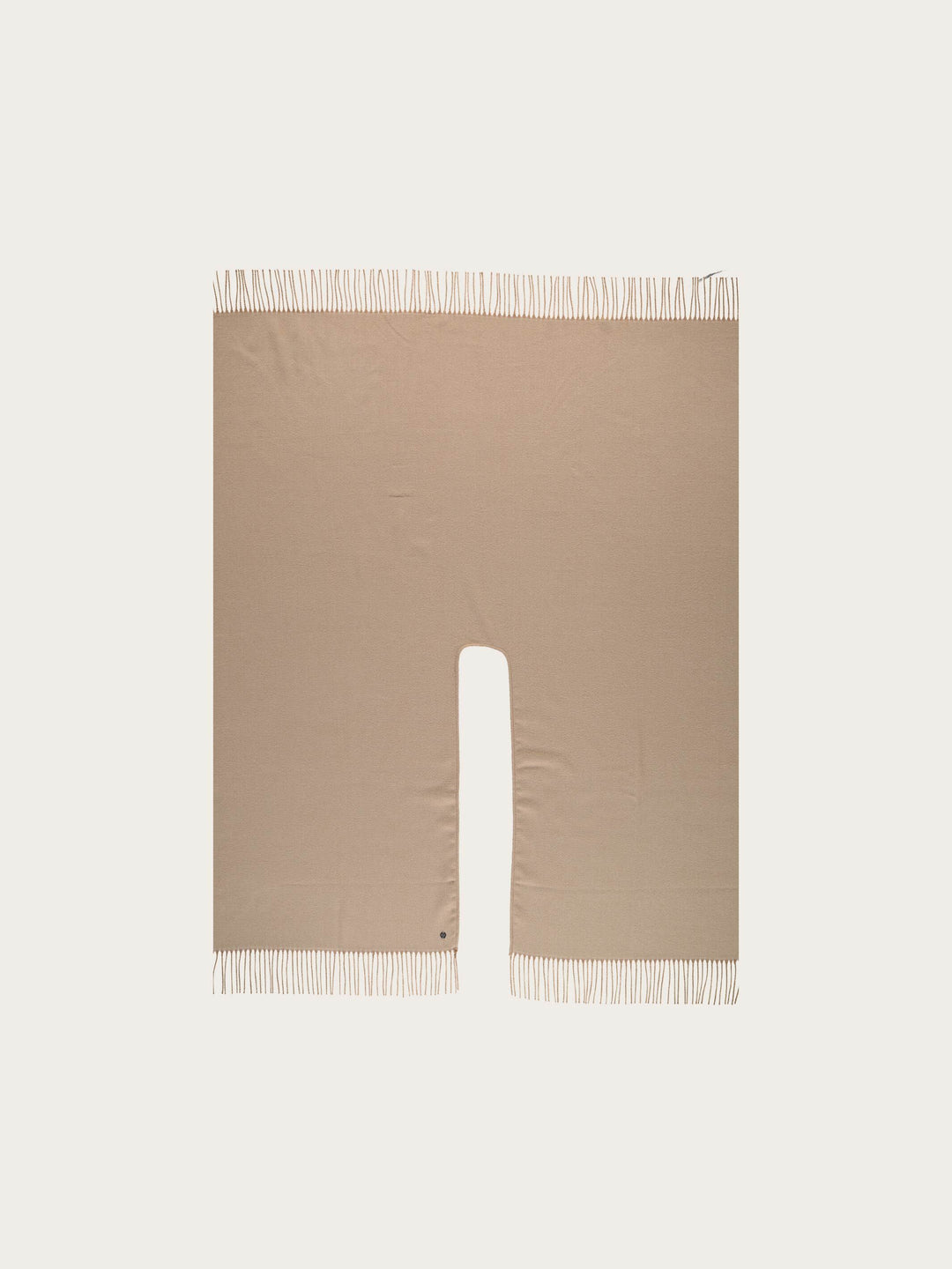 Einfarbiger Poncho aus reinem Polyacryl