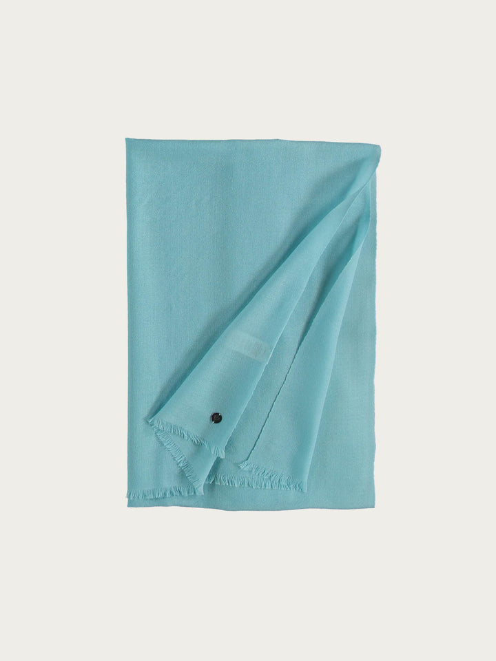 Einfarbiger Schal aus reiner Wolle