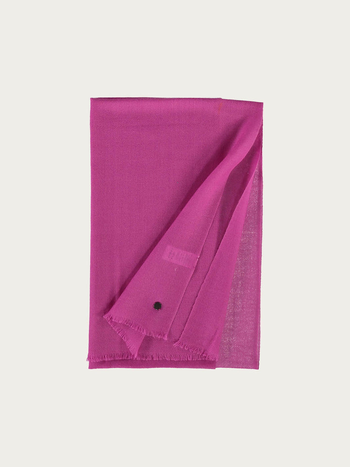 Einfarbiger Schal aus reiner Wolle