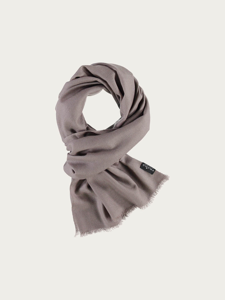 Einfarbiger Schal aus reiner Wolle