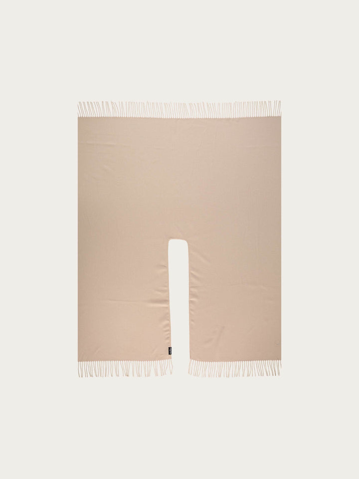 Einfarbiger Poncho aus reinem Polyacryl