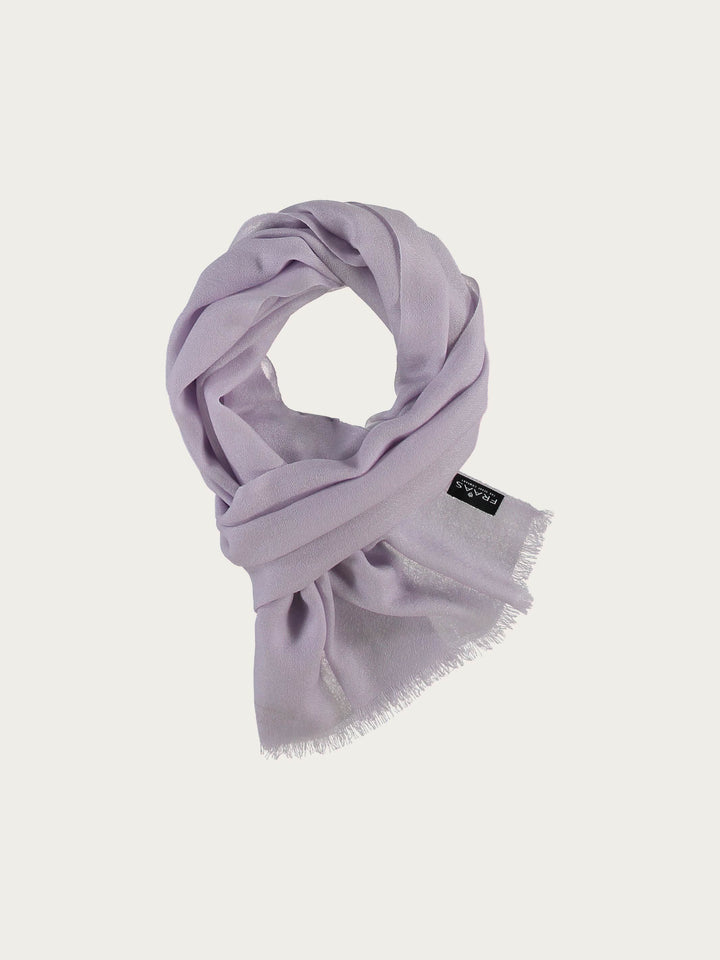 Einfarbiger Schal aus reiner Wolle