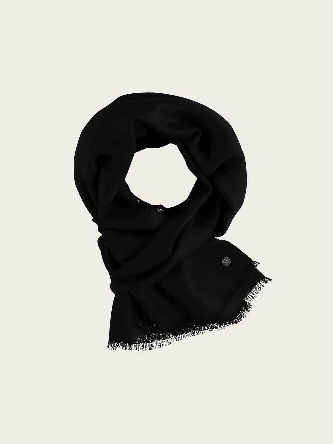 Einfarbiger Schal aus reiner Wolle