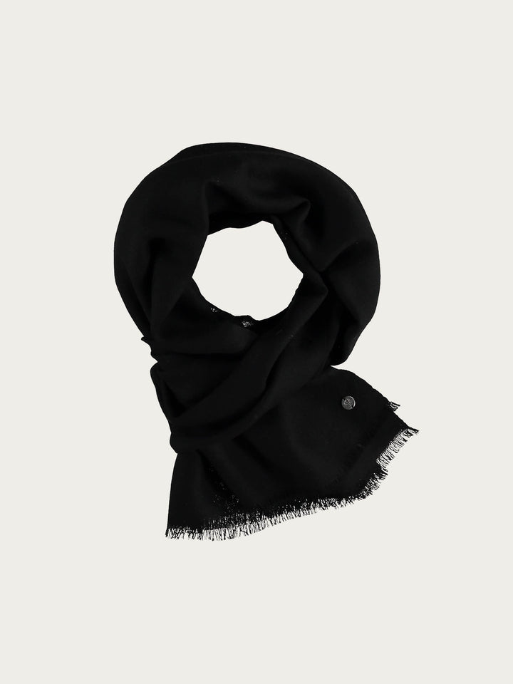 Einfarbiger Schal aus reiner Wolle