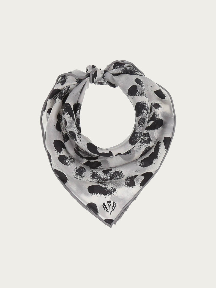 Nickituch aus reiner Seide mit Animal Print