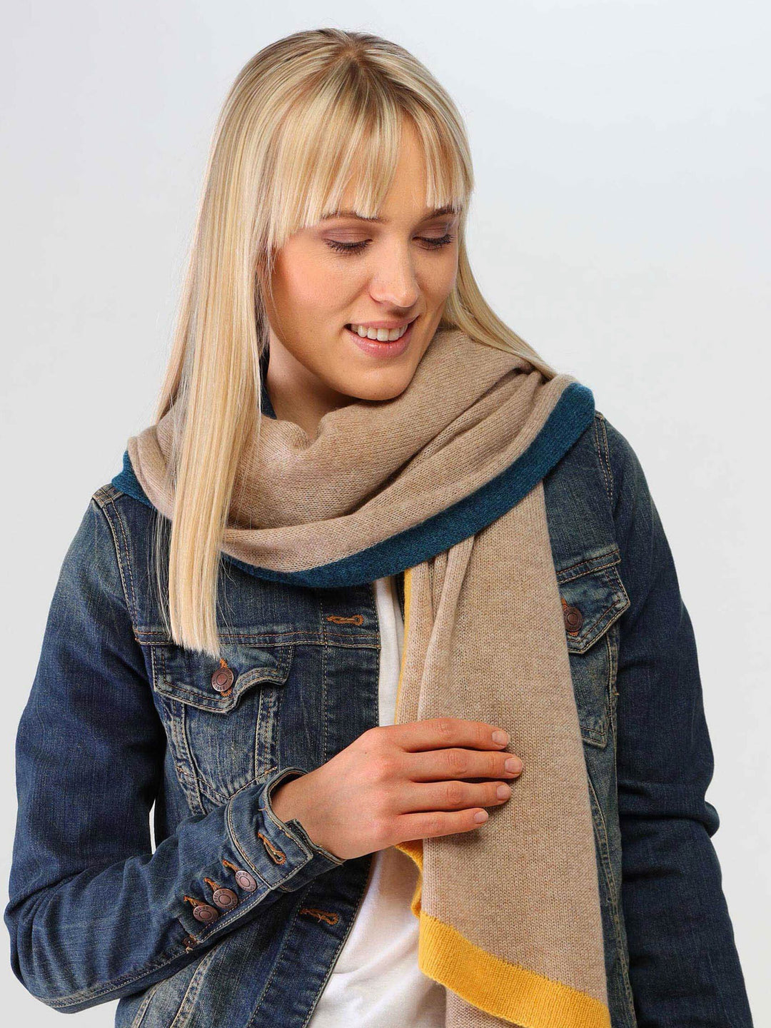 Strickschal aus reinem Kaschmir