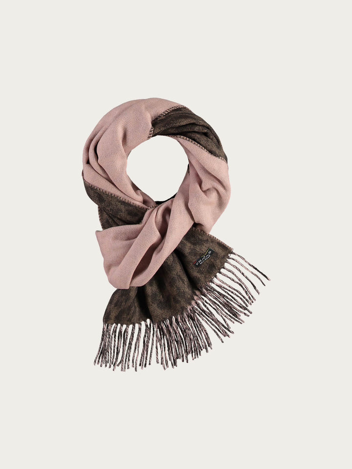 Cashmink-Schal mit Leo-Design und zwei unterschiedlichen Seiten