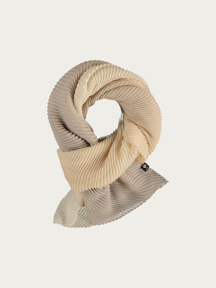 Plissee-Stola mit Ombré-Effekt