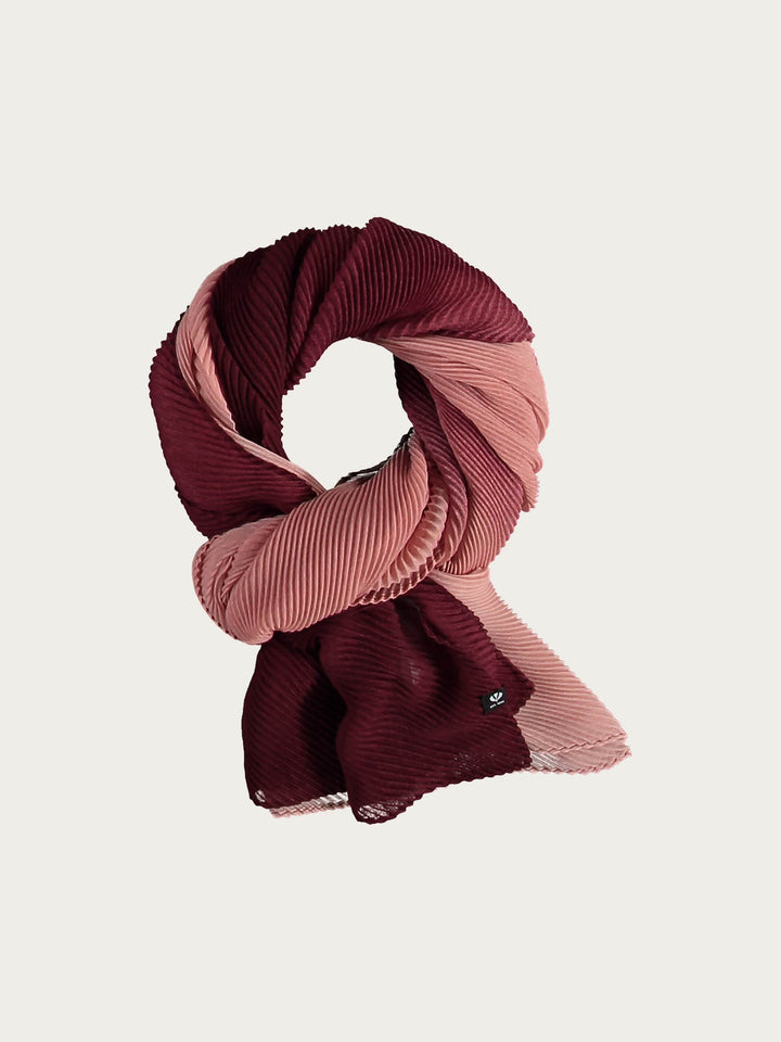 Plissee-Stola mit Ombré-Effekt