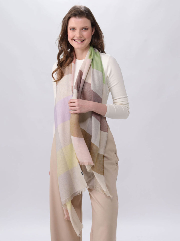 Sustainability Edition - Karierte Stola - Made in Germany