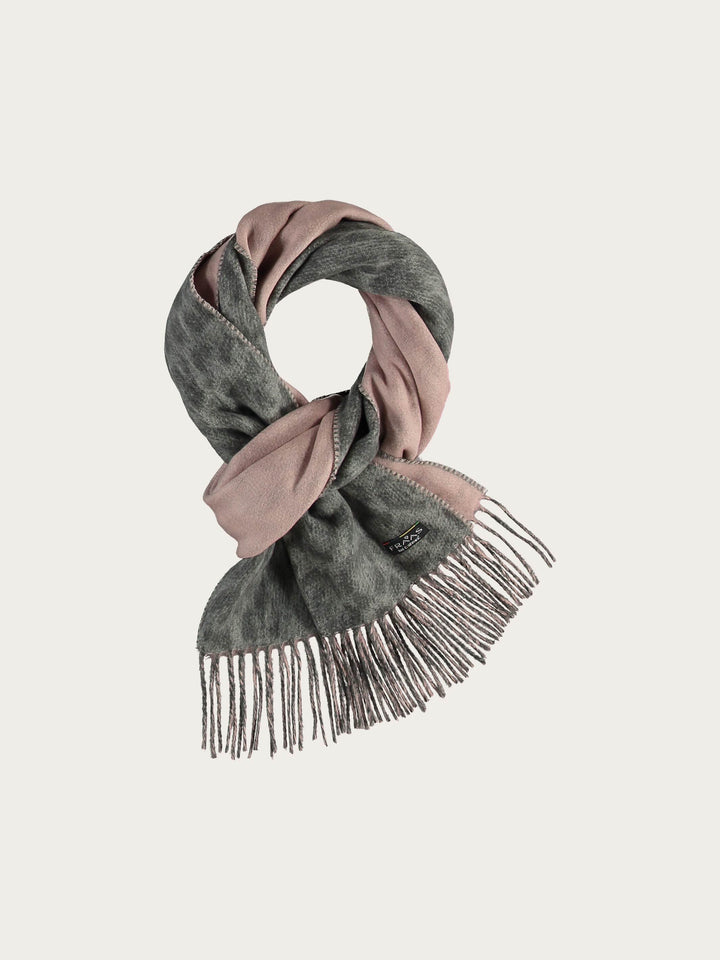 Cashmink-Schal mit Leo-Design und zwei unterschiedlichen Seiten