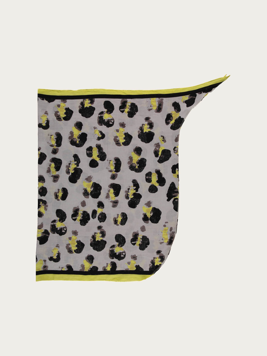 Pareo mit Leo-Print aus reiner Baumwolle