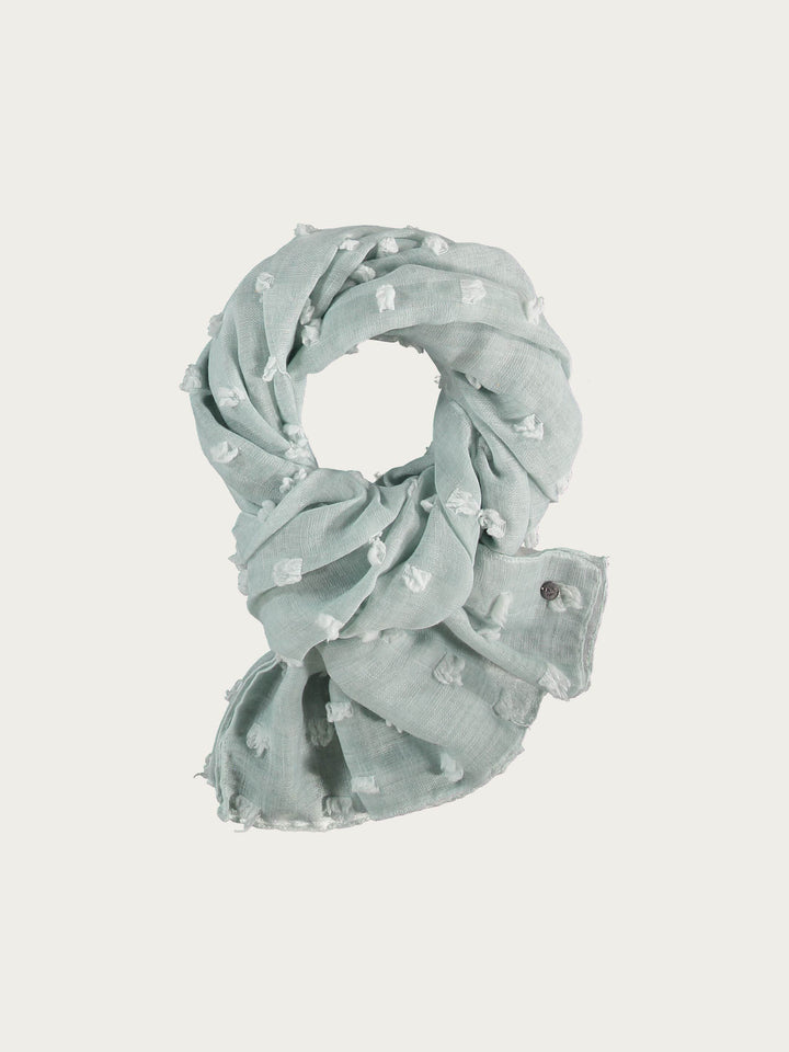 Fil Coupé Stola mit Quadraten