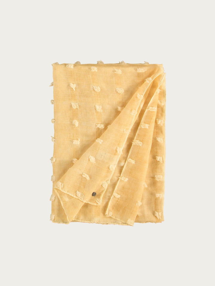 Fil Coupé Stola mit Quadraten