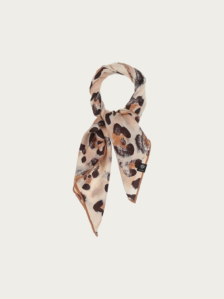 Nickituch aus reiner Seide mit Animal Print