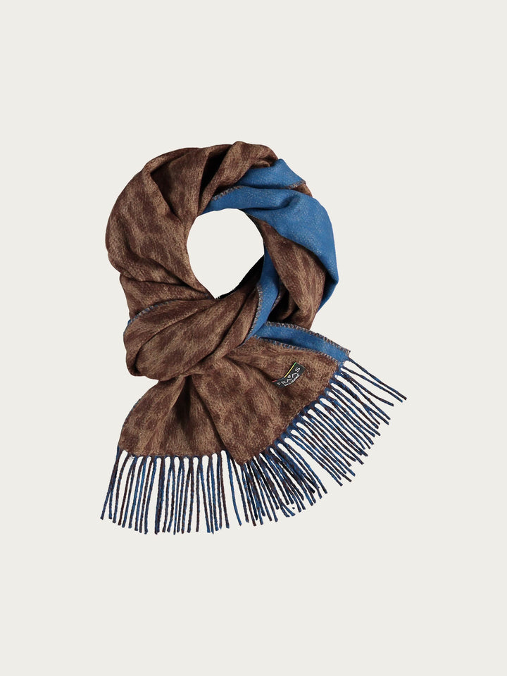 Cashmink-Schal mit Leo-Design und zwei unterschiedlichen Seiten