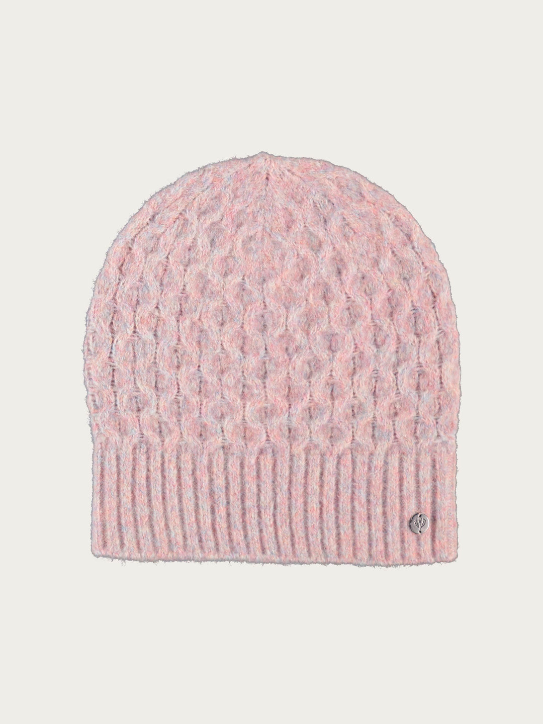 Strickmütze mit 3D-Effekt in Wollmischung