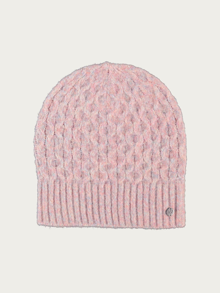 Strickmütze mit 3D-Effekt in Wollmischung