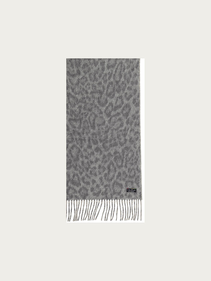 Cashmink-Schal mit Leo-Design und zwei unterschiedlichen Seiten