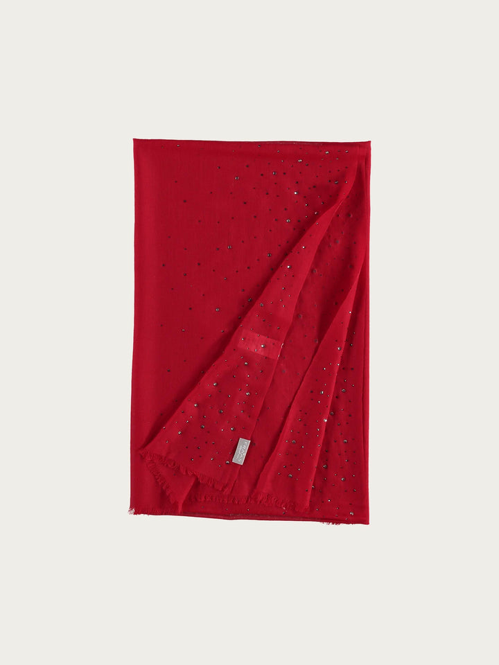 Stola mit Strass in Kaschmirmischung