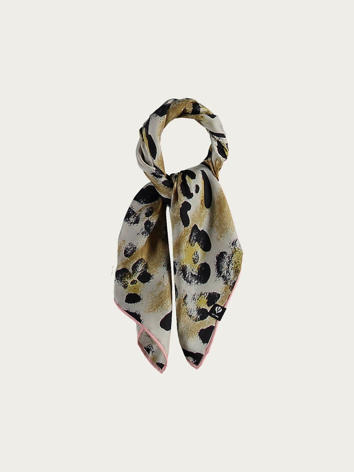 Nickituch aus reiner Seide mit Animal Print