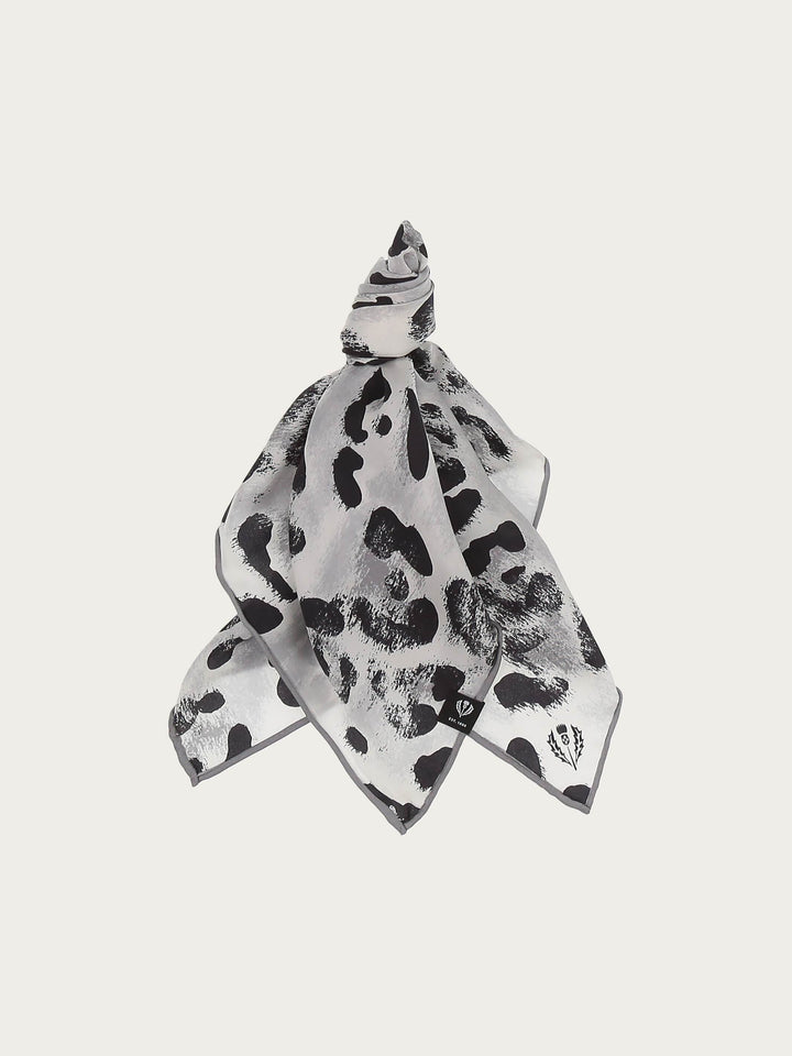 Nickituch aus reiner Seide mit Animal Print