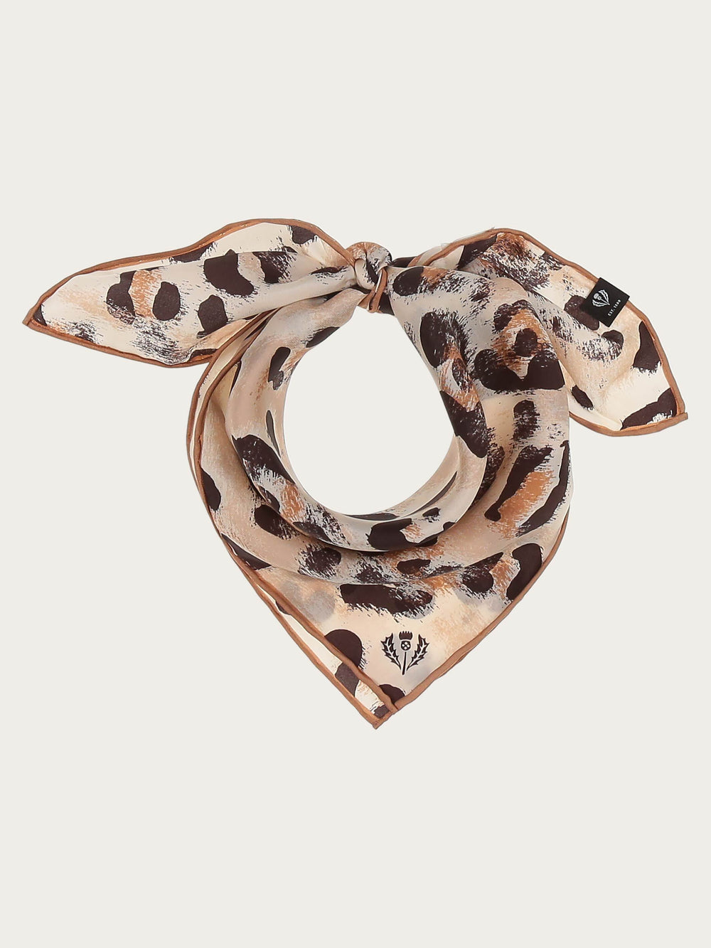 Nickituch aus reiner Seide mit Animal Print