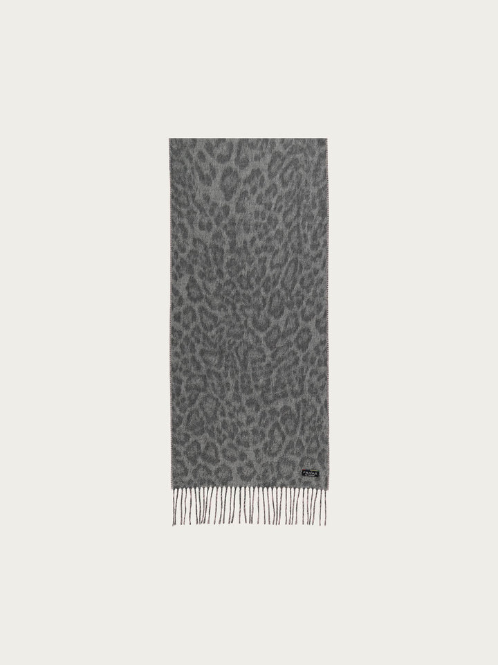 Cashmink-Schal mit Leo-Design und zwei unterschiedlichen Seiten