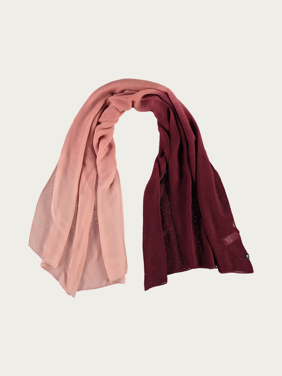 Plissee-Stola mit Ombré-Effekt