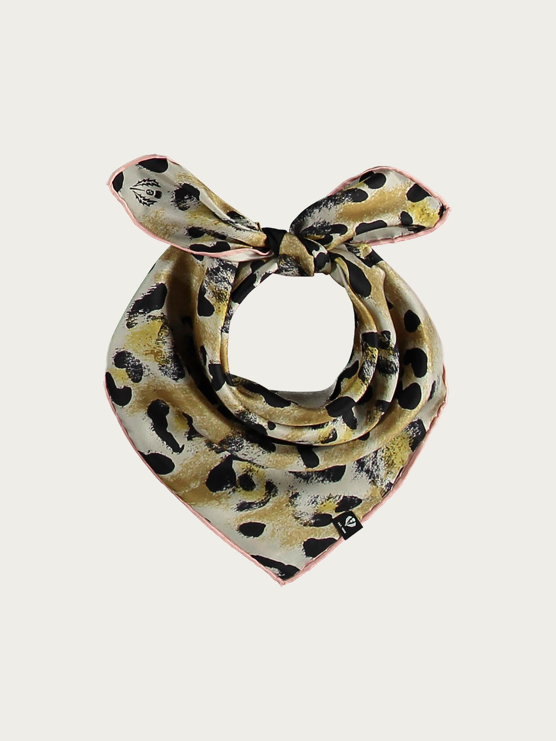 Nickituch aus reiner Seide mit Animal Print