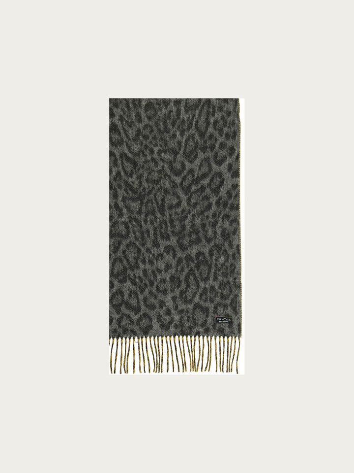 Cashmink-Schal mit Leo-Design und zwei unterschiedlichen Seiten