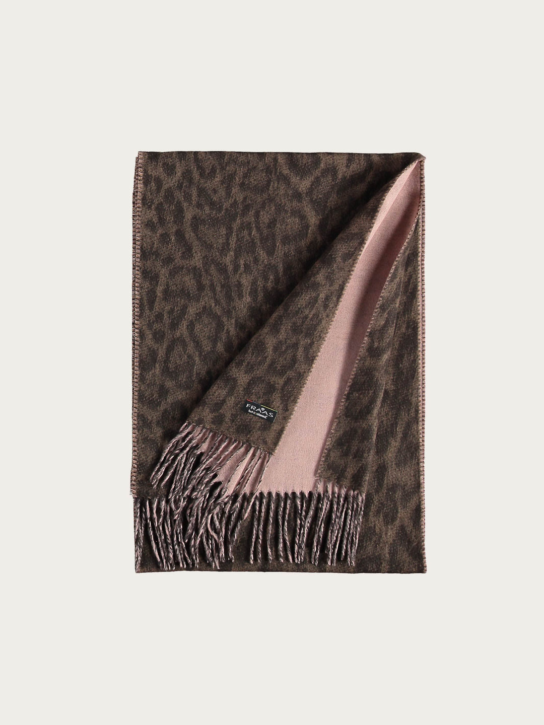 Cashmink-Schal mit Leo-Design und zwei unterschiedlichen Seiten