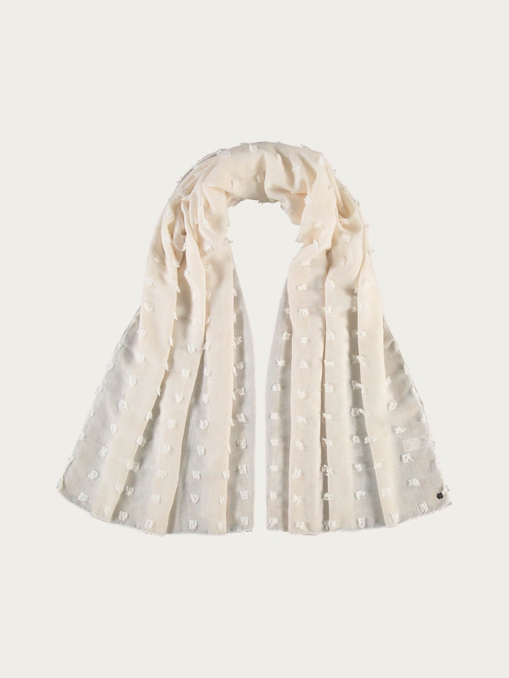 Fil Coupé Stola mit Quadraten