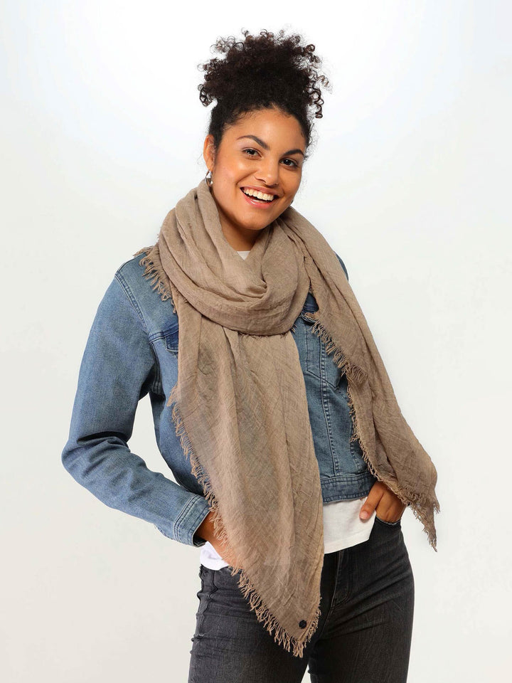 Einfarbige Stola in Viskosemischung