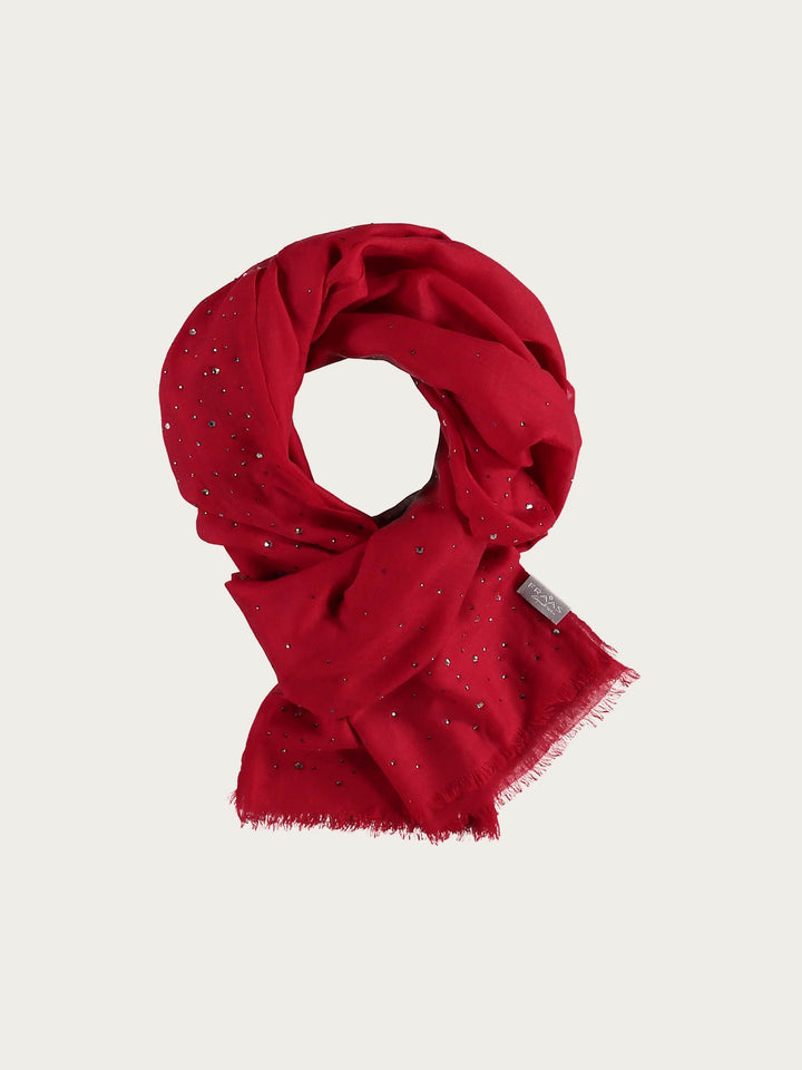 Stola mit Strass in Kaschmirmischung