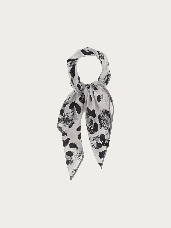 Nickituch aus reiner Seide mit Animal Print