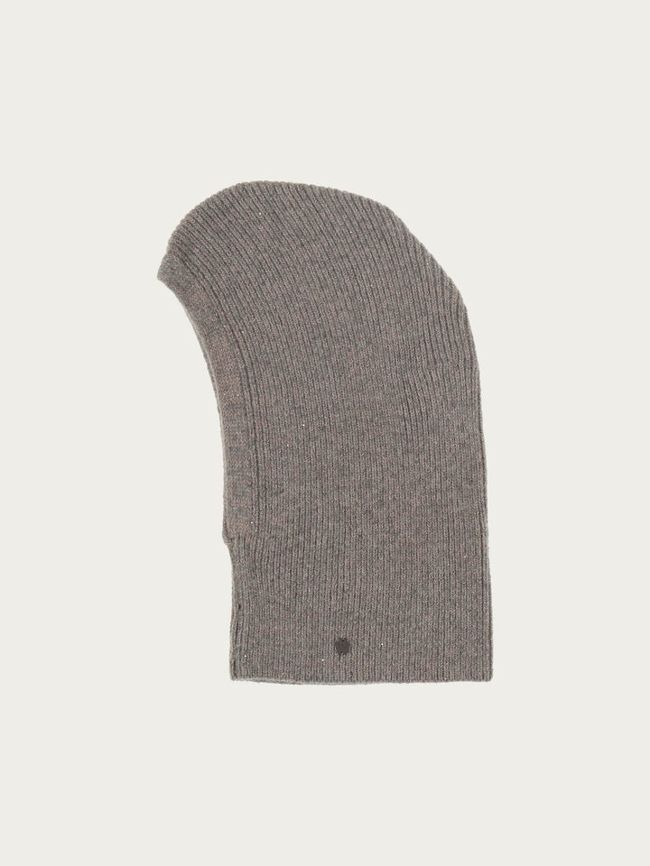 Strick-Kapuzenschal mit zartem Glitzer