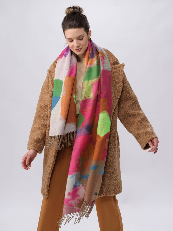 Cashmink-Schal mit Mustermix