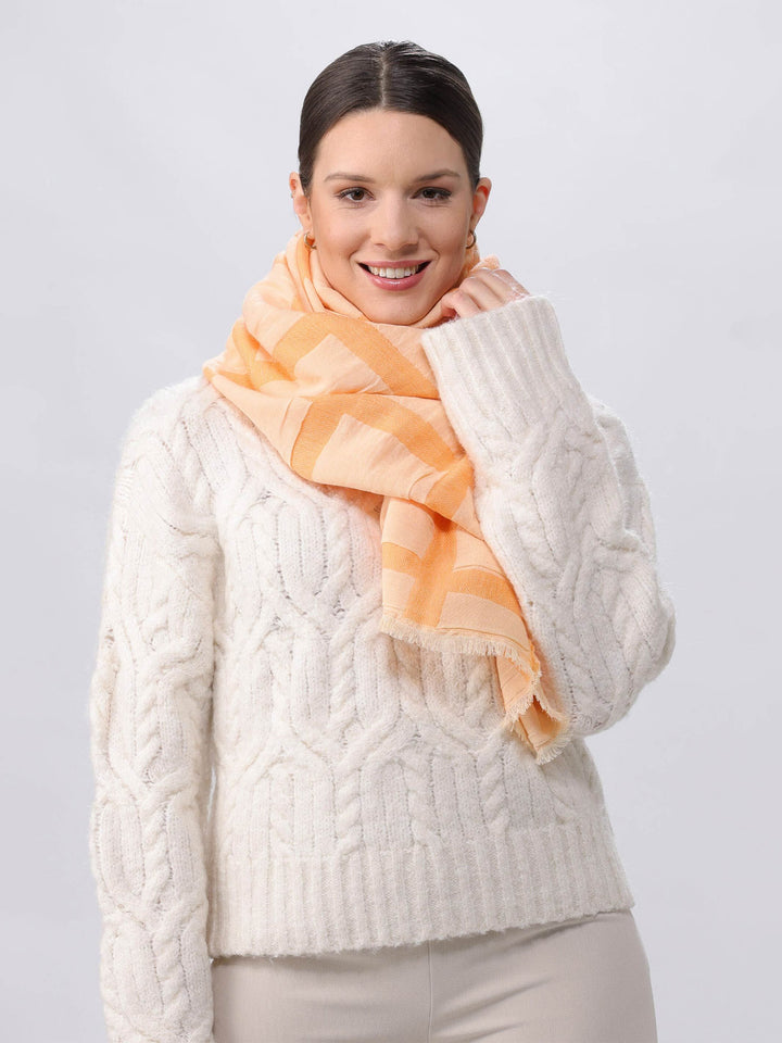 Sustainability Edition - Stola mit XL-Karo in Wollmischung