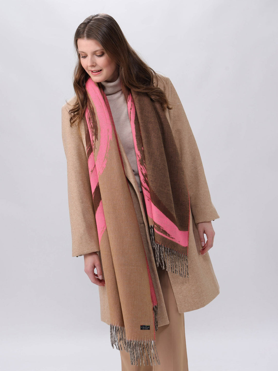 Cashmink-Schal mit Wellen-Design