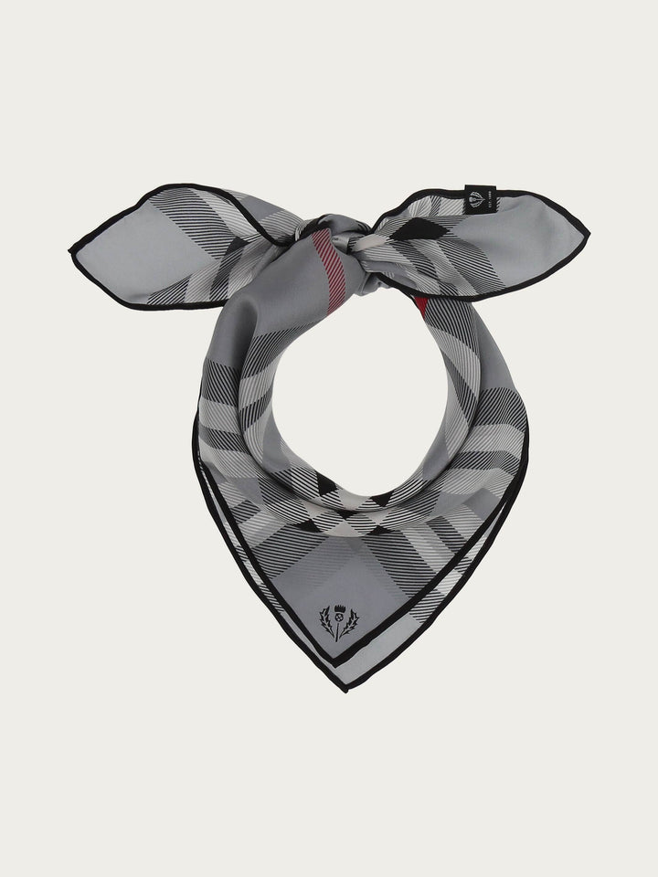 Nickituch mit FRAAS Plaid Karo aus reiner Seide