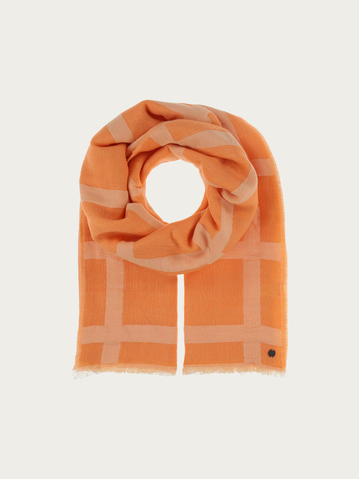 Sustainability Edition - Stola mit XL-Karo in Wollmischung