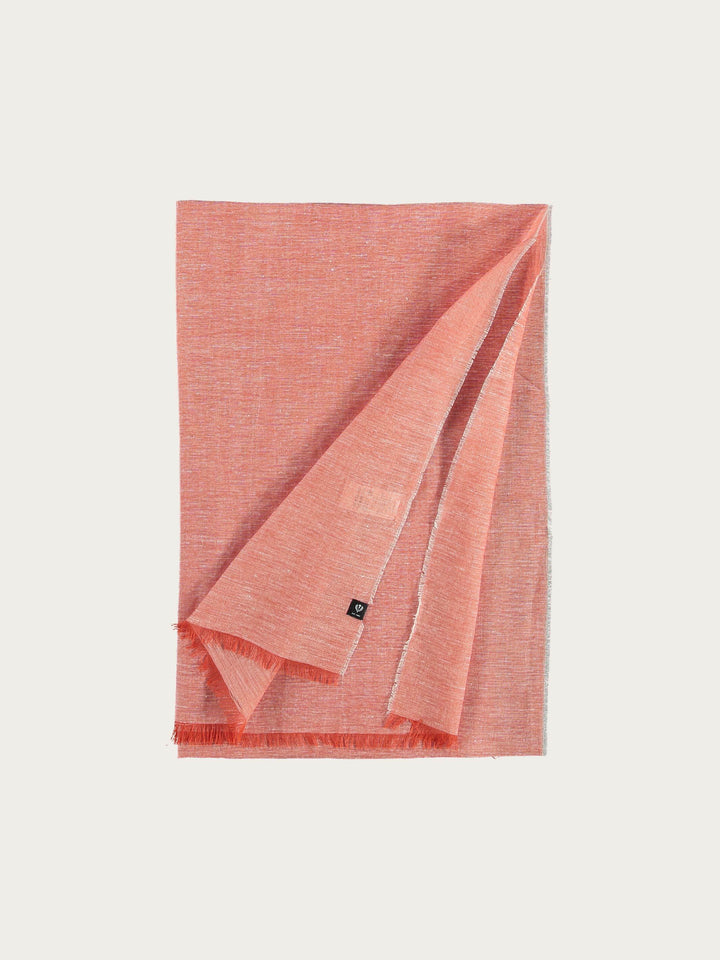 Einfarbige Stola in Hanfmischung