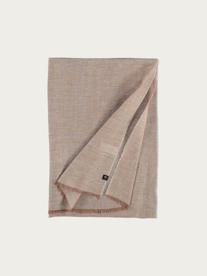 Einfarbige Stola in Hanfmischung