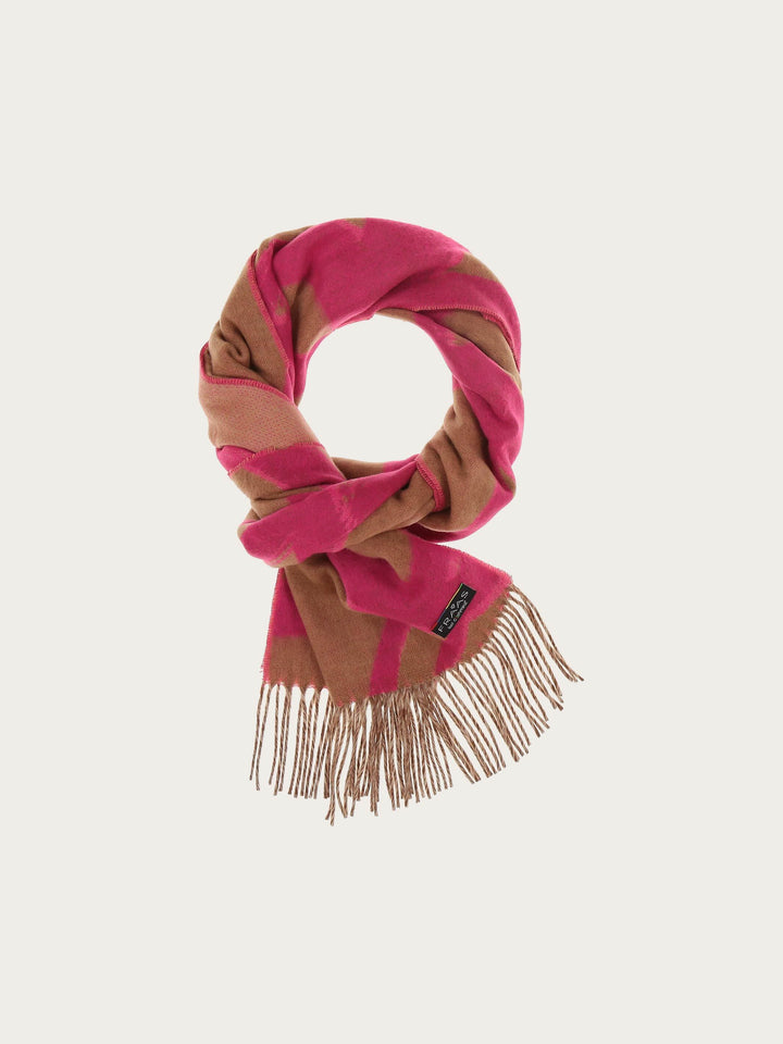 Cashmink-Schal mit Pinselstrich-Design