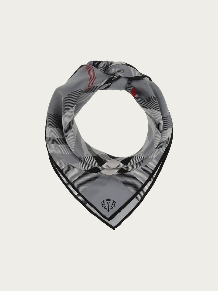 Nickituch mit FRAAS Plaid Karo aus reiner Seide