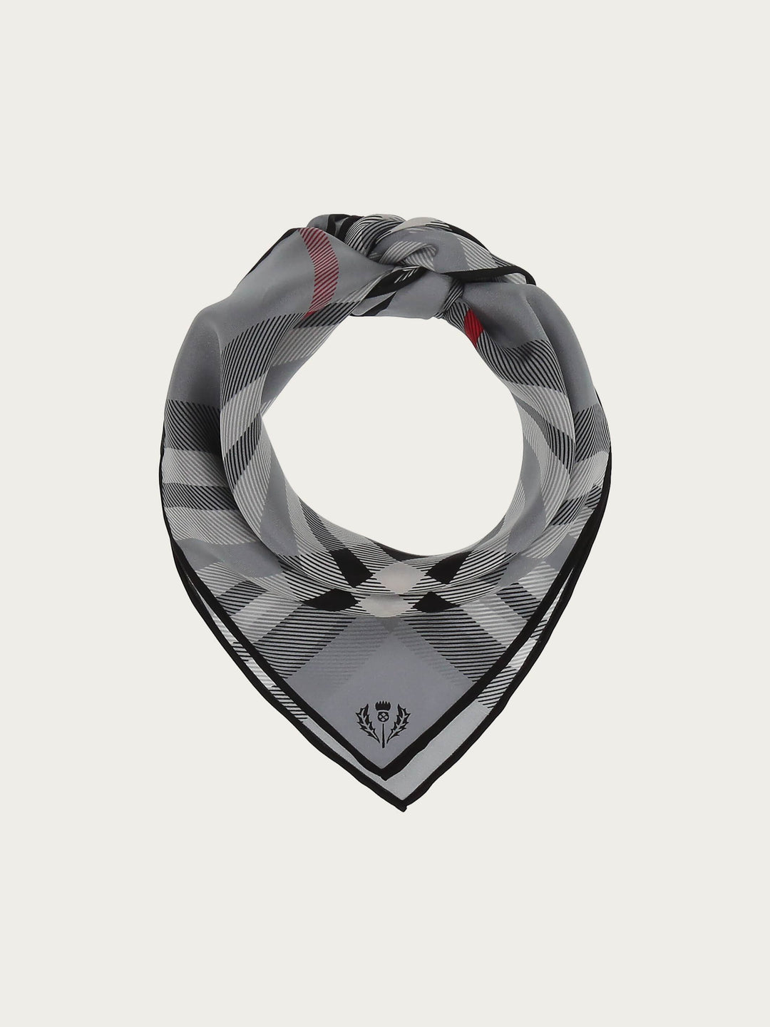 Nickituch mit FRAAS Plaid Karo aus reiner Seide